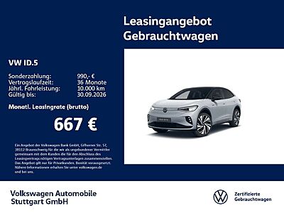 Volkswagen ID.5 GTX Navi AHK Kamera P-Dach