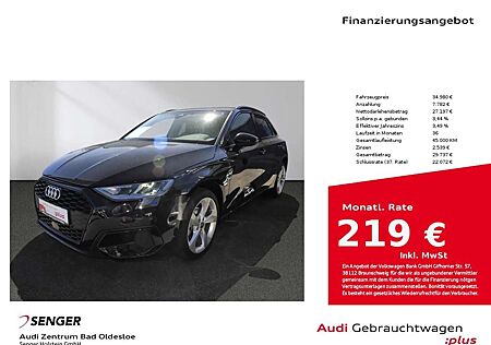 Audi A3 advanced 30 TDI AHK Optik schwarz
