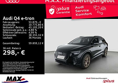 Audi Q4 e-tron gebraucht kaufen Audi Q4 e-tron 45 QUAT S LINE MATRIX+AHK+SONOS+AR HUD