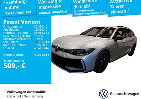 VW Passat Variant Volkswagen 2.0 TDI DSG R-Line Navi IQ.Light