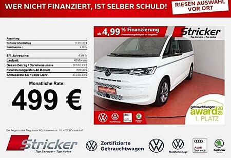 VW T7 Multivan Volkswagen Style lang 2.0TDI DSG 499,-ohne Anzahlung AHK Tra