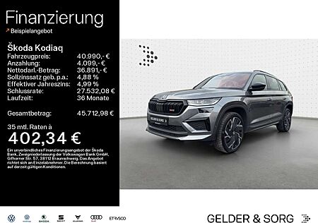 Skoda Kodiaq RS 2.0 TSI AHK*LED*CANTON*Sitzbel.*Leder