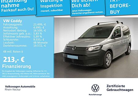 VW Caddy Volkswagen 2.0 TDI Klima Navi 5 Sitze Heckflügeltür u
