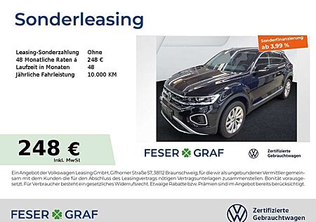 VW T-Roc Volkswagen Style 1.5 TSI DSG Navi AHK LED SiHz ParkAssist