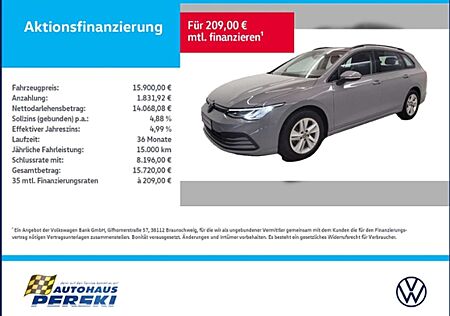 VW Golf Variant Volkswagen VIII 8 Variant 1.0 TSI Life KLIMA, LED, AHK, APP