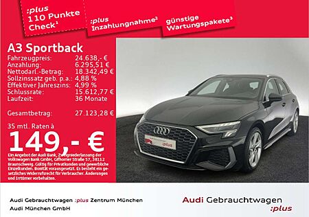 Audi A3 35 TFSI S-tronic S line AHK ACC Vir