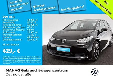 VW ID.3 Volkswagen Pro 150kW 1-Gang-Automatik LED Navi Wärmepu