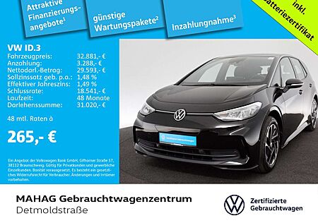 VW ID.3 Volkswagen Pro 150kW 1-Gang-Automatik LED Navi Wärmepu