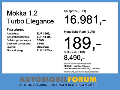 Opel Mokka 1.2 Turbo Elegance DynLicht Fernlichtass.