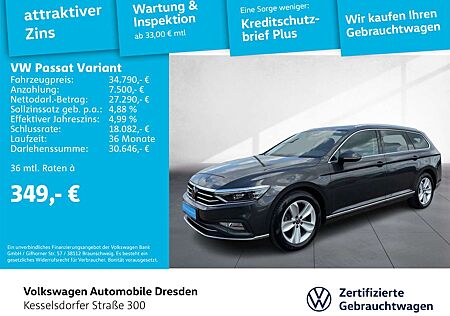 VW Passat Variant Volkswagen 1.5 TSI DSG Elegance LED AHZV Kam