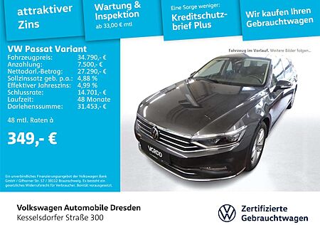 VW Passat Variant Volkswagen 1.5 TSI DSG Elegance LED AHZV Kam