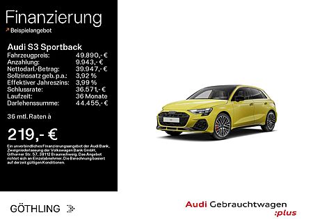 Audi S3 TFSI S tro*Sonos*HUD*Pano*S-Sitze*M
