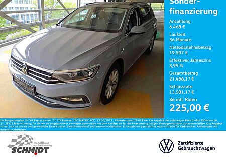 VW Passat Variant Volkswagen 2.0 TDI Business DSG MATRIX ACC