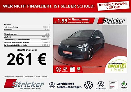 VW ID.3 Volkswagen 1st Max 150/58 261,-ohne Anzahlung ACC Pano HUD