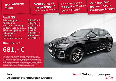 Audi Q5 50 TFSI e S line quattro Matrix Pano AHZV Nav