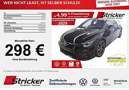 VW Golf Volkswagen GTI Black Style 2.0TSI DSG 298,-ohne Anzahlung Pa