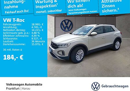 VW T-Roc Volkswagen 1.0 TSI Life Spurhalteassistent LED-Rückle