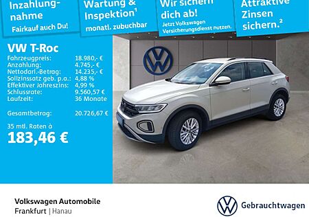 VW T-Roc Volkswagen 1.0 TSI Life Spurhalteassistent LED-Rückle