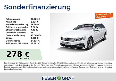 VW Passat Variant Volkswagen R-Line 2.0 TDI DSG AHK Matrix 17"