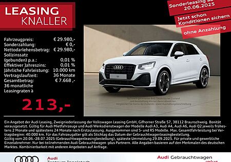 Audi Q2 30 TDI S line AHK virtual+ 18" Optik-schwarz