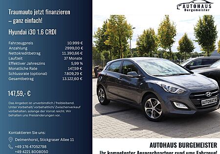 Hyundai i30 1.6 CRDI *2-Hand*Automatik*PDC-hinten*PDC-Kamera*