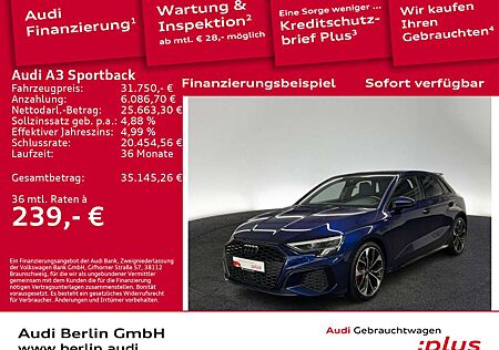 Audi A3 S line 35 TFSI S tr. LED NAVI VIRTU