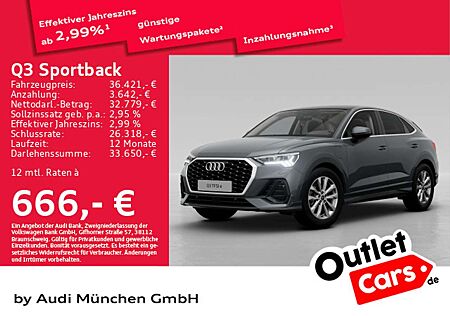 Audi Q3 45 TFSI e S tronic Pano/AHK/Matrix/