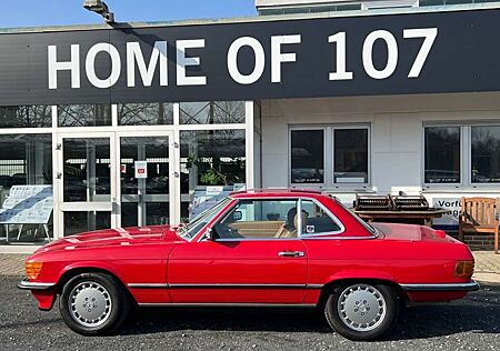 Mercedes-Benz SL 560 Signalrot / Leder Dattel