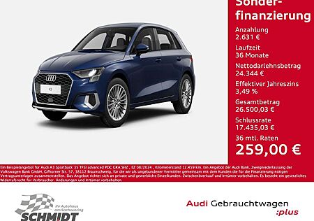 Audi A3 Sportback 35 TFSI advanced PDC GRA SHZ