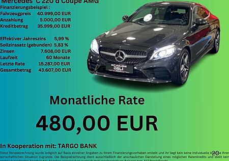 Mercedes-Benz C 220 d Coupe AMG 4Matic-NAVI-LED-360°KAM-PDC