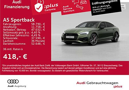 Audi A5 45 TFSI 2x S line*Black*AHK*8-fach