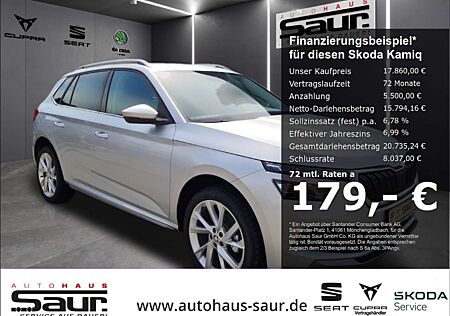 Skoda Kamiq Style 1.0 TSI VOLL LED SMART LINK KESSY SHZ PDC KL