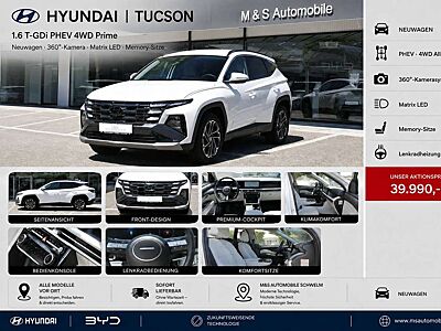 Hyundai TUCSON 1.6 T-GDi PHEV 4WD Prime*AT*ECS*360°Kamera
