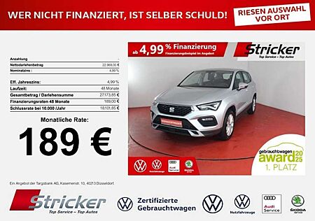 Seat Ateca Style 1.5TSI 189,-ohne Anzahlung Navi AHK