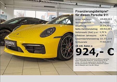 Porsche 911 Carrera S 992 Cabriolet 3.0 1-Hand PASM Sport-Chro