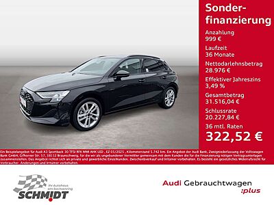 Audi A3 Sportback 30 TFSI RFK MMI AHK LED