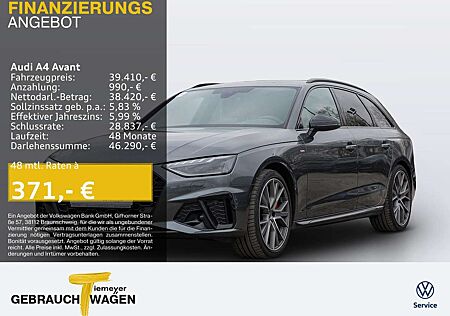 Audi A4 40 TFSI Q 2x S LINE LM19 KAMERA NAVI+ V