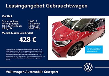 VW ID.3 Volkswagen GTX Navi AHK Kamera Standheizung