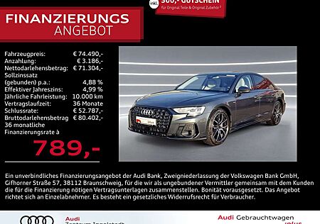 Audi A8 50 TDI qu 2x S line HD-MATRIX STHZG Raute 20"