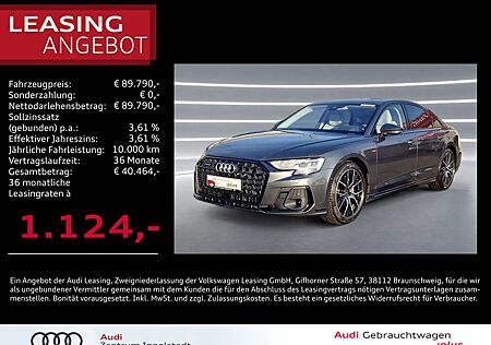Audi A8 50 TDI qu 2x S line HD-MATRIX STHZG Raute 20"