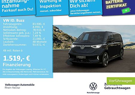 VW ID.BUZZ Volkswagen ID. Buzz GTX 4MOTION KR AHV Rückfahrkamera LED uv