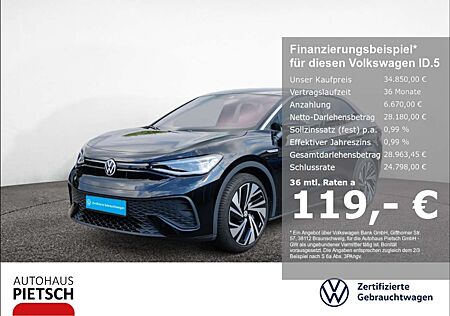 VW ID.5 Volkswagen 77 kWh Pro Performance AHK Pano IQ.Light