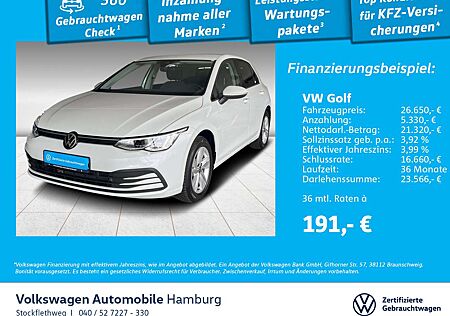 VW Golf Volkswagen VIII 1.0 eTSI Life DSG Navi ACC CarPlay LED