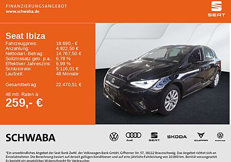 Seat Ibiza Style 1.0 TSI *LED*NAV*ACC*LANE*R-KAM*15"*