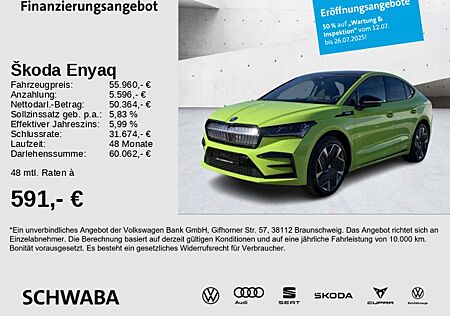 Skoda Enyaq Coupe RS 82 kWh 4x4 *LED*AHK*ACC*HdUp*21"