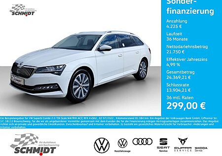 Skoda Superb Combi 2.0 TDI Style MATRIX ACC RFK 4xSHZ