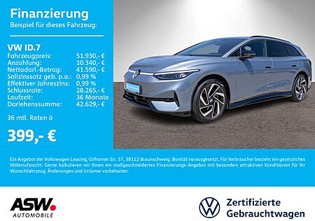 VW ID.7 Volkswagen Tourer Pro LED Navi 360° Wärmepumpe ACC AHK