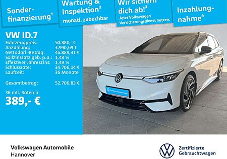 VW ID.7 Volkswagen Tourer Pro S Black Style AHK Navi Area View