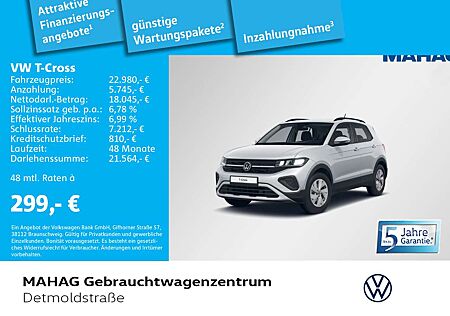 VW T-Cross Volkswagen 1.0 TSI LIFE IQ.DrivePack Navi LED Digit