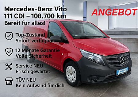 Mercedes-Benz Vito 111 CDI,Kompakt,Mwst,Klima,3S,1H,ScheckheftTUV